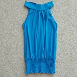 Women High Neck Tank Top Blouse Small